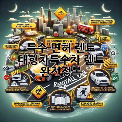 특수 면허 렌트🚗? 대형차/특수차 렌트 완전정복! 😎