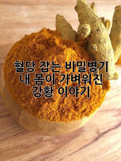 혈당 잡는 비밀병기? 내 몸이 가벼워진 강황 이야기