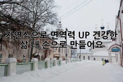 자연식으로 면역력 UP! 건강한 삶, 내 손으로 만들어요 💪