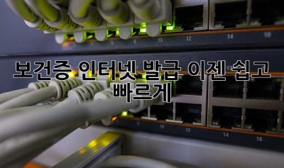 보건증 인터넷 발급, 이젠 쉽고 빠르게!