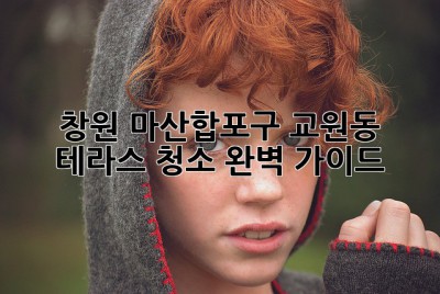 창원 마산합포구 교원동 테라스 청소 완벽 가이드